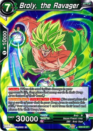 Broly, the Ravager (Starter Deck - Rising Broly) [SD8-02] | Black Swamp Games