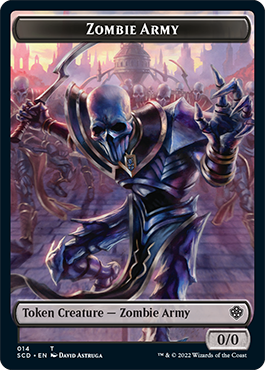 Zombie // Zombie Army Double-Sided Token [Starter Commander Decks] | Black Swamp Games