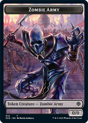 Zombie // Zombie Army Double-Sided Token [Starter Commander Decks] | Black Swamp Games