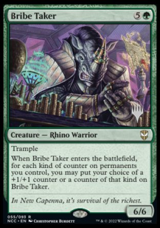 Bribe Taker (Promo Pack) [Streets of New Capenna Commander Promos] | Black Swamp Games