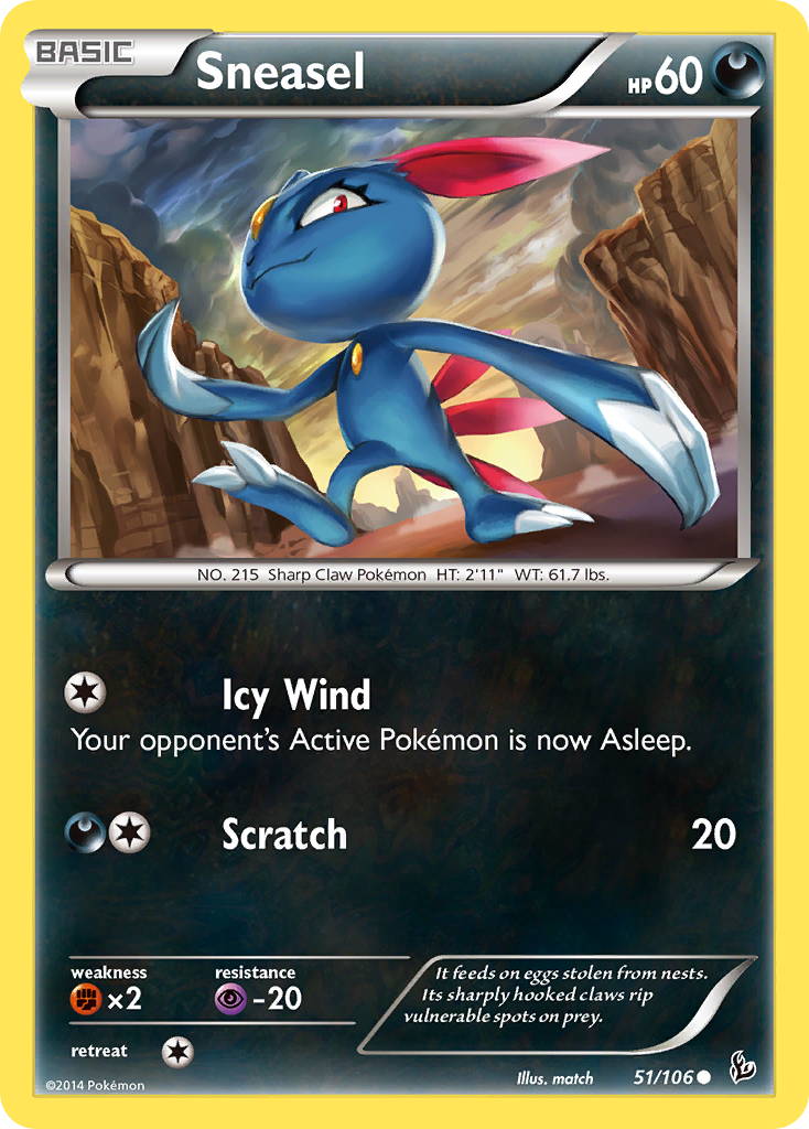 Sneasel (51/106) [XY: Flashfire] | Black Swamp Games