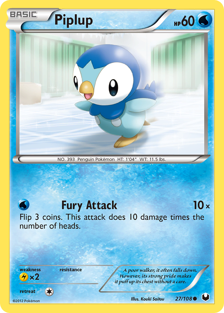 Piplup (27/108) [Black & White: Dark Explorers] | Black Swamp Games