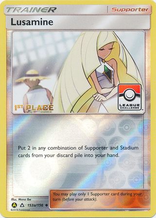 Lusamine (153a/156) (League Challenge Alt Art 1st Place) [Sun & Moon: Ultra Prism] | Black Swamp Games