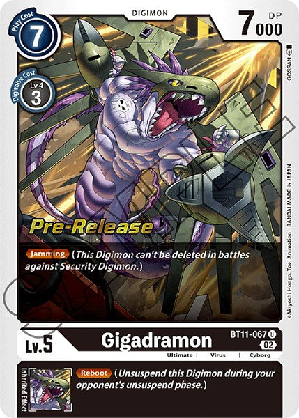 Gigadramon [BT11-067] [Dimensional Phase Pre-Release Promos] | Black Swamp Games