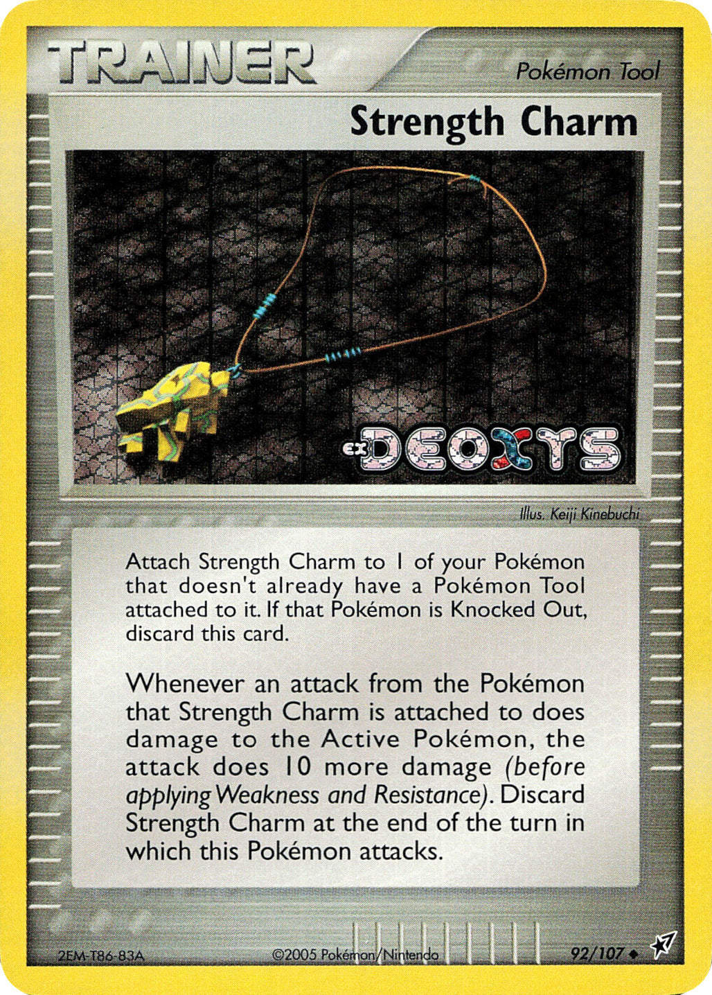 Strength Charm (92/107) (Stamped) [EX: Deoxys] | Black Swamp Games