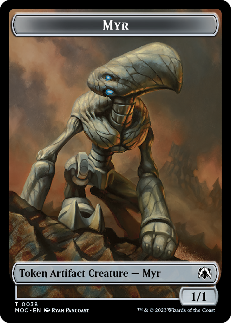 Phyrexian Germ // Myr Double-Sided Token [March of the Machine Commander Tokens] | Black Swamp Games