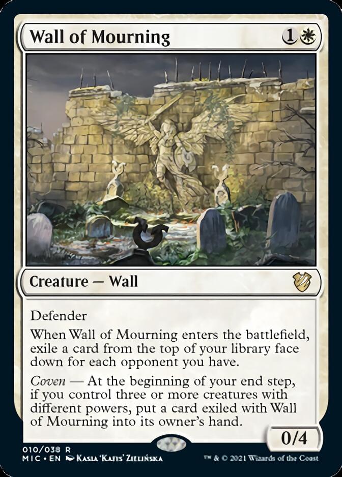 Wall of Mourning [Innistrad: Midnight Hunt Commander] | Black Swamp Games