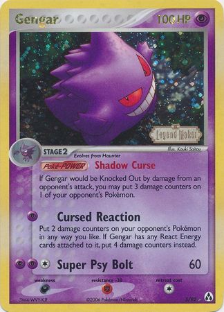 Gengar (5/92) (Stamped) [EX: Legend Maker] | Black Swamp Games