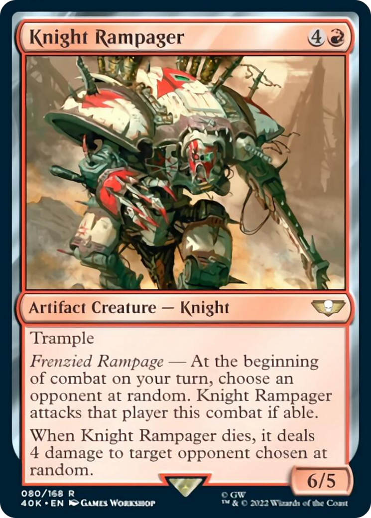 Knight Rampager (Surge Foil) [Universes Beyond: Warhammer 40,000] | Black Swamp Games