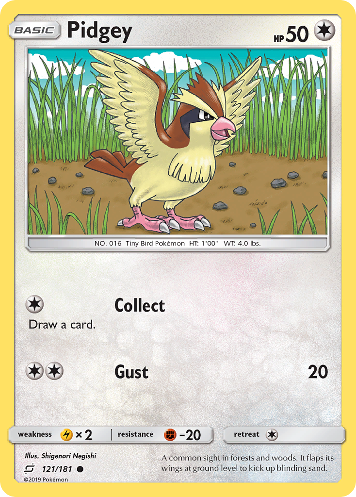 Pidgey (121/181) [Sun & Moon: Team Up] | Black Swamp Games