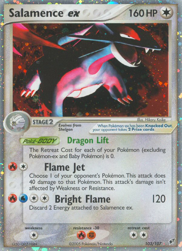 Salamence ex (103/107) [EX: Deoxys] | Black Swamp Games