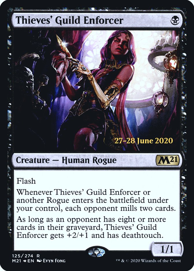 Thieves' Guild Enforcer  [Core Set 2021 Prerelease Promos] | Black Swamp Games