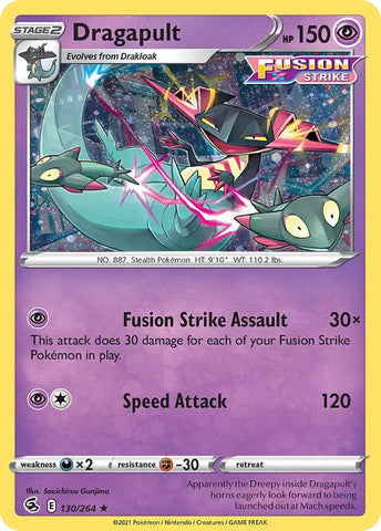 Pokemon TCG Card Fusion Strike Meloetta 124/264 Rare