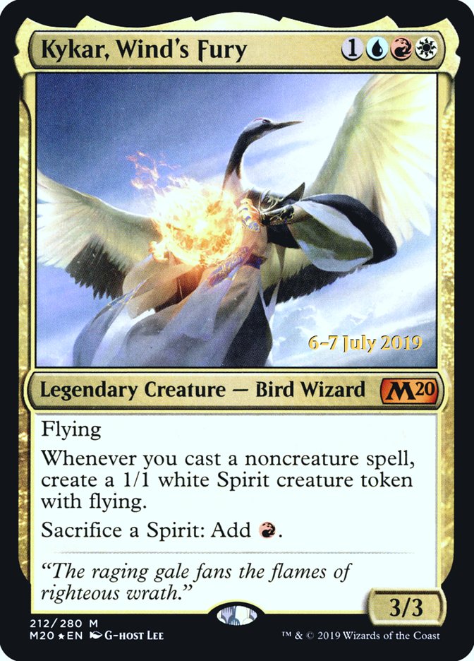 Kykar, Wind's Fury  [Core Set 2020 Prerelease Promos] | Black Swamp Games