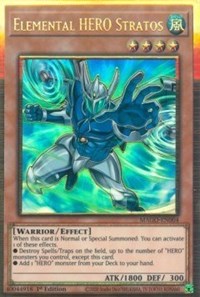 Elemental HERO Stratos (Alternate Art) [MAGO-EN004] Gold Rare | Black Swamp Games