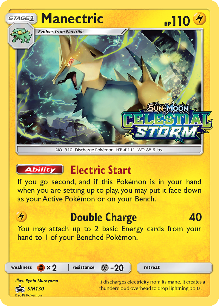 Manectric (SM130) [Sun & Moon: Black Star Promos] | Black Swamp Games