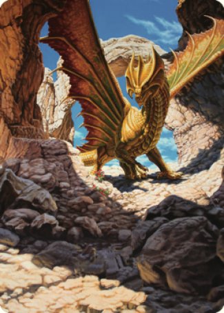 Ancient Brass Dragon Art Card (02) [Commander Legends: Battle for Baldur's Gate Art Series] | Black Swamp Games