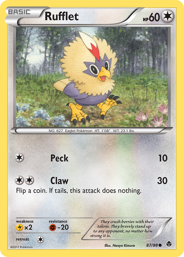 Rufflet (87/98) [Black & White: Emerging Powers] | Black Swamp Games