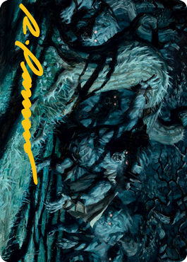 Unnatural Moonrise Art Card (Gold-Stamped Signature) [Innistrad: Midnight Hunt Art Series] | Black Swamp Games