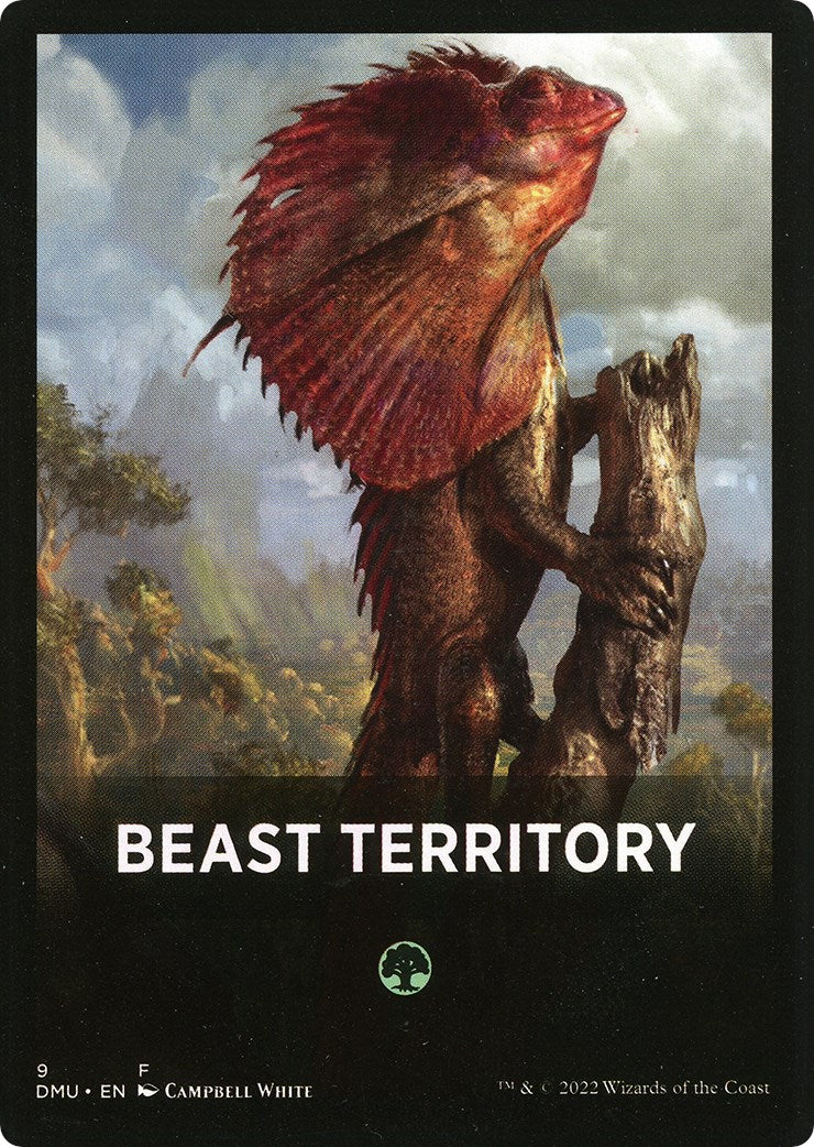 Beast Territory Theme Card [Dominaria United Tokens] | Black Swamp Games