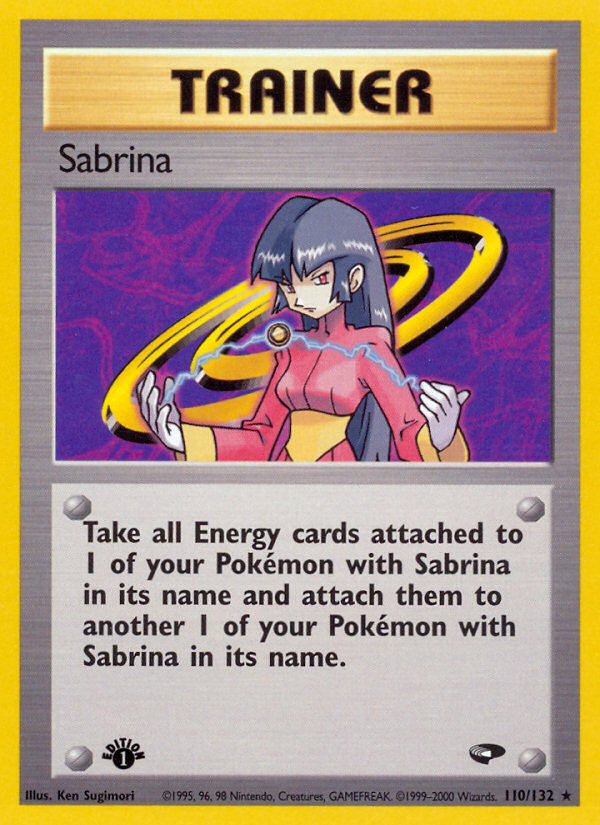 Sabrina (110/132) [Gym Challenge 1st Edition] | Black Swamp Games