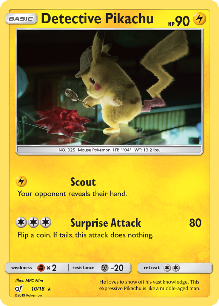 Detective Pikachu (10/18) [Sun & Moon: Detective Pikachu] | Black Swamp Games