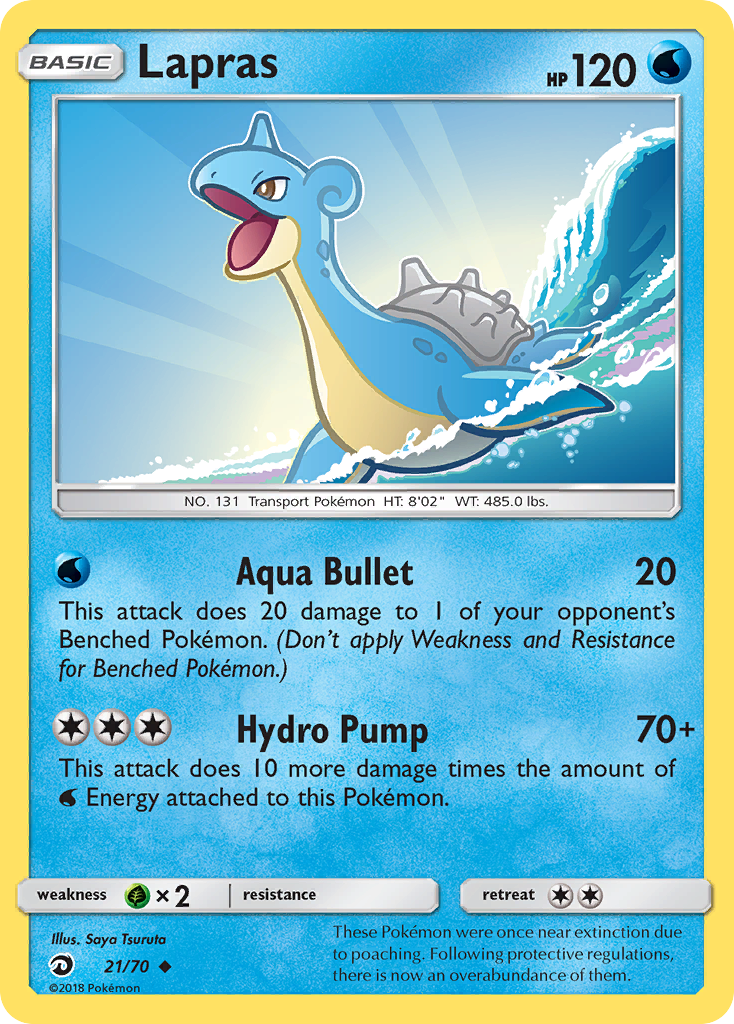 Lapras (21/70) [Sun & Moon: Dragon Majesty] | Black Swamp Games