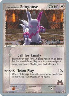 Team Magma's Zangoose (23/95) (Magma Spirit - Tsuguyoshi Yamato) [World Championships 2004] | Black Swamp Games