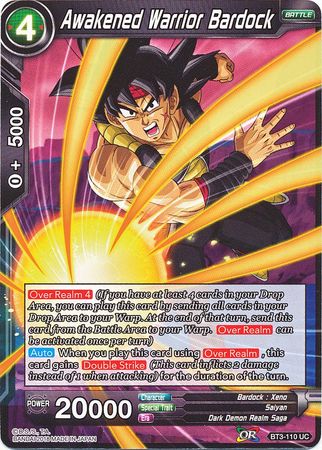 Awakened Warrior Bardock [BT3-110] | Black Swamp Games