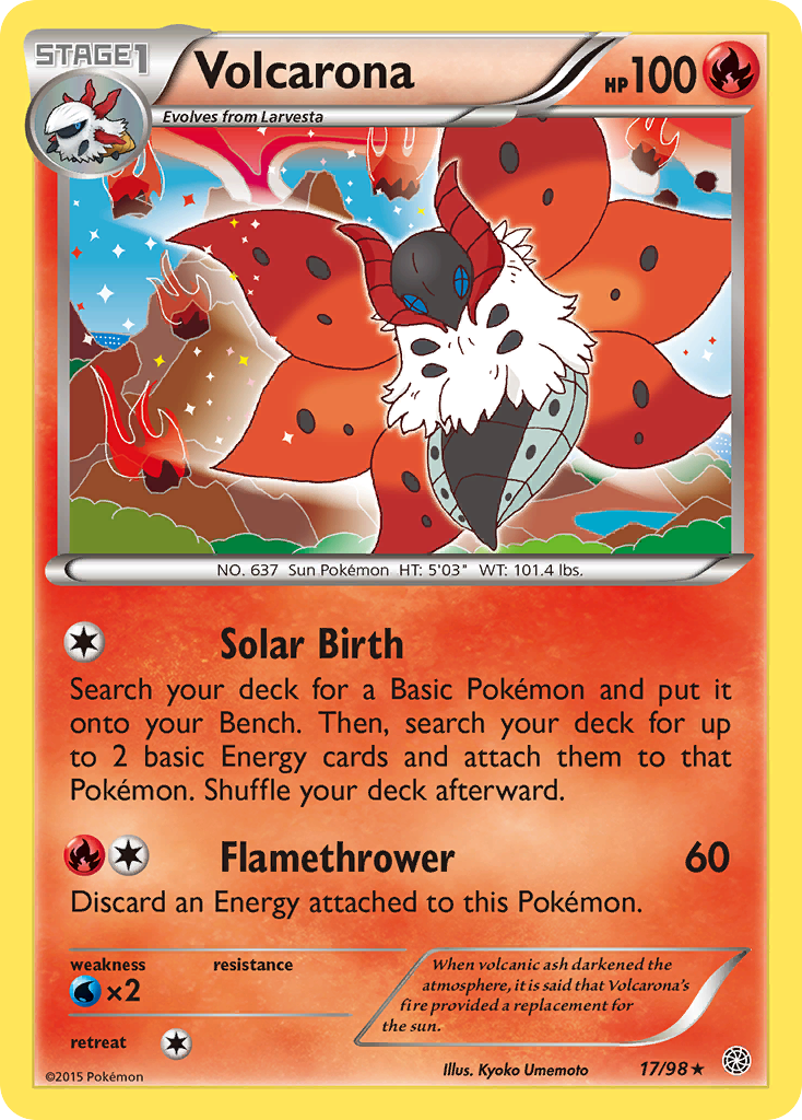 Volcarona (17/98) [XY: Ancient Origins] | Black Swamp Games