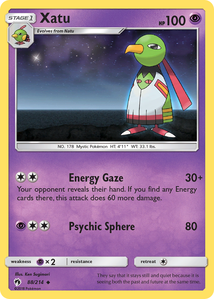 Xatu (88/214) [Sun & Moon: Lost Thunder] | Black Swamp Games