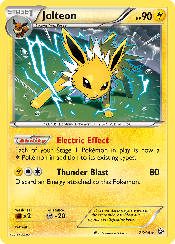 Jolteon (26/98) [XY: Ancient Origins] | Black Swamp Games