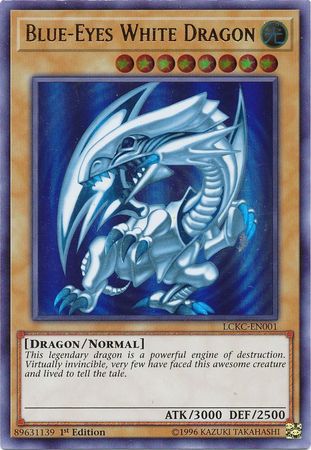 Blue-Eyes White Dragon (Version 2) [LCKC-EN001] Ultra Rare | Black Swamp Games