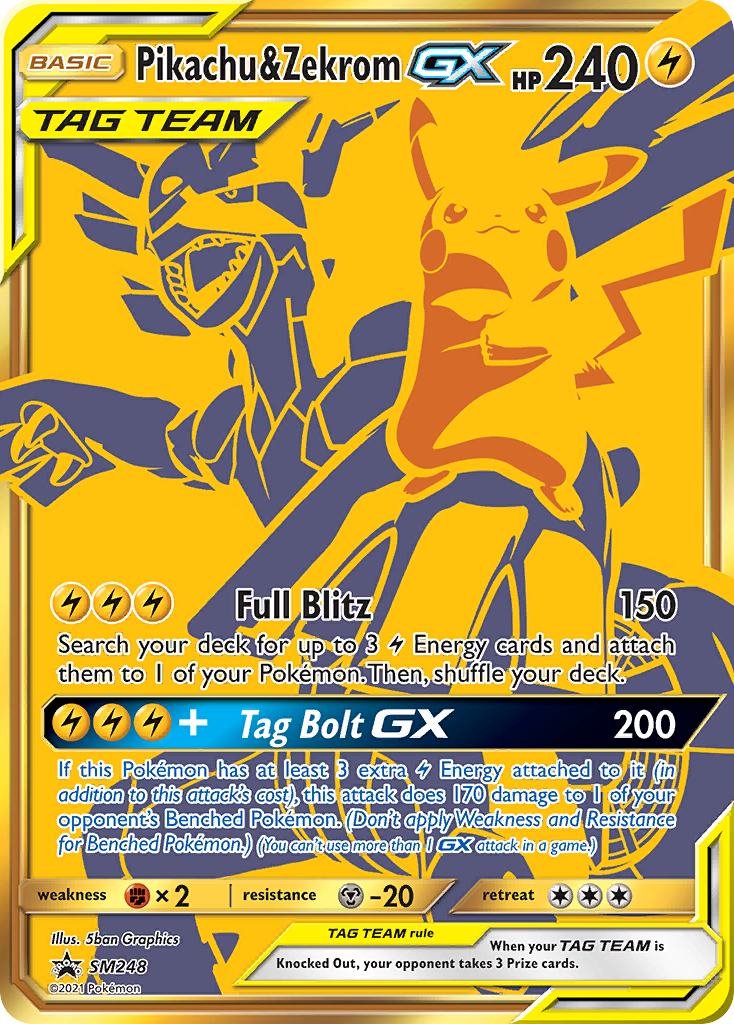 Pikachu & Zekrom GX (SM248) [Sun & Moon: Black Star Promos] | Black Swamp Games