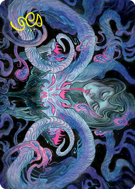 Demonic Bargain Art Card (Gold-Stamped Signature) [Innistrad: Crimson Vow Art Series] | Black Swamp Games