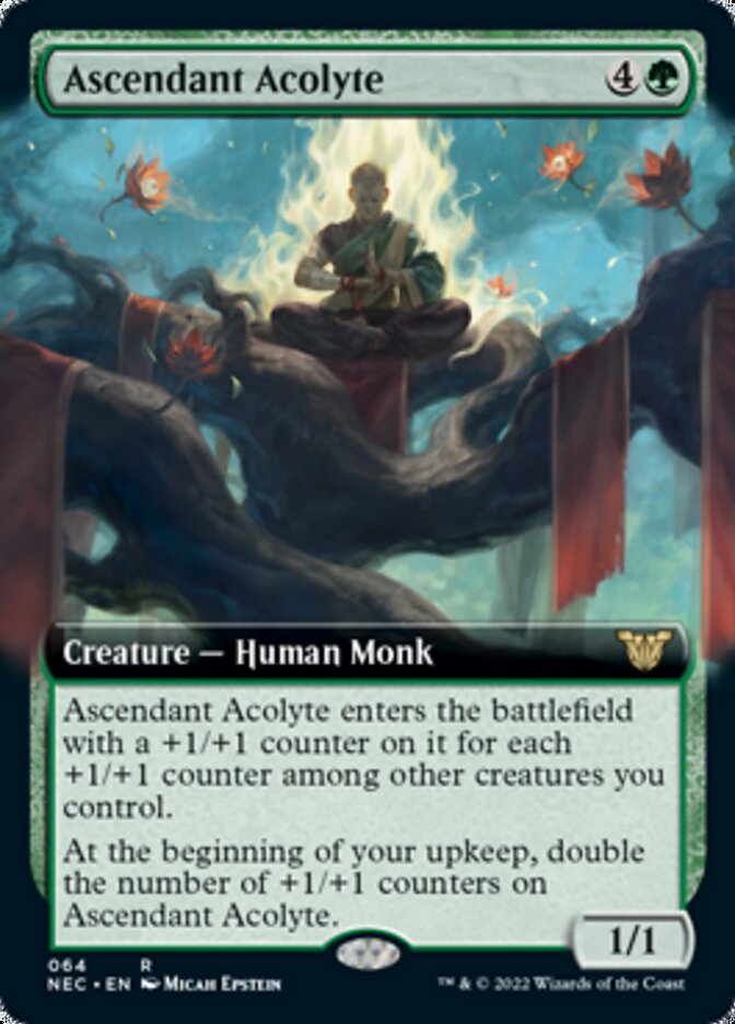 Ascendant Acolyte (Extended) [Kamigawa: Neon Dynasty Commander] | Black Swamp Games