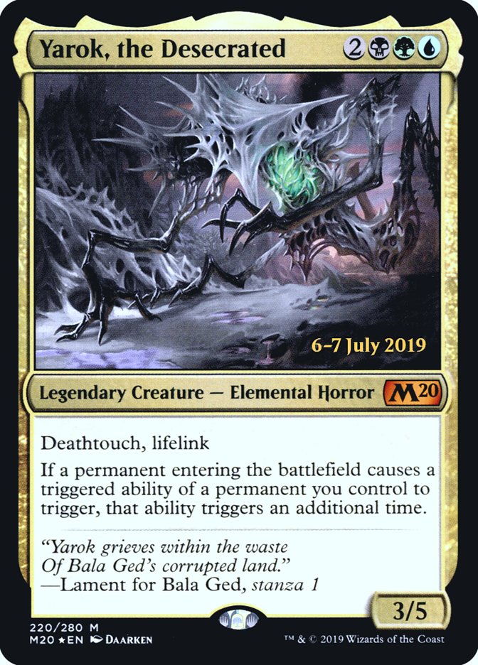 Yarok, the Desecrated  [Core Set 2020 Prerelease Promos] | Black Swamp Games