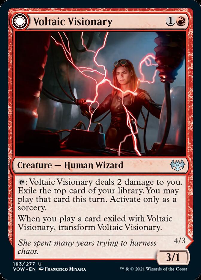 Voltaic Visionary // Volt-Charged Berserker [Innistrad: Crimson Vow] | Black Swamp Games