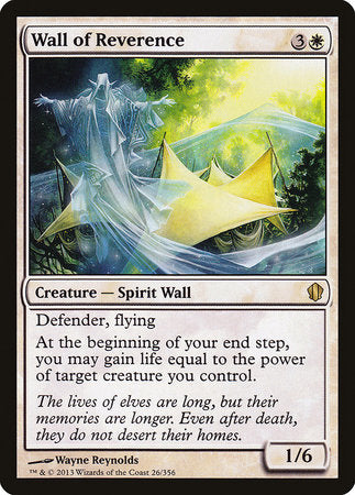 Wall of Reverence [Commander 2013] | Black Swamp Games