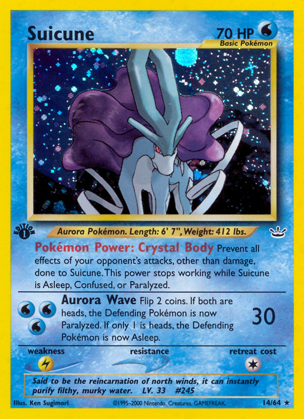 Suicune (14/64) [Neo Revelation 1st Edition] | Black Swamp Games