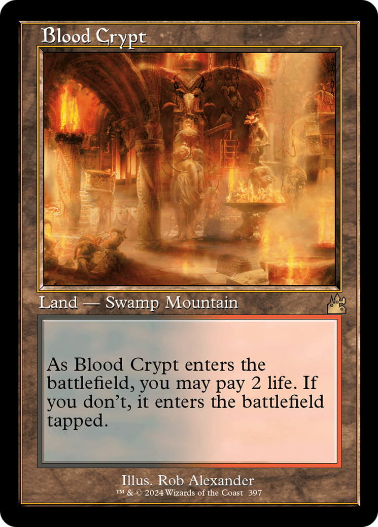 Blood Crypt (Retro) [Ravnica Remastered] | Black Swamp Games