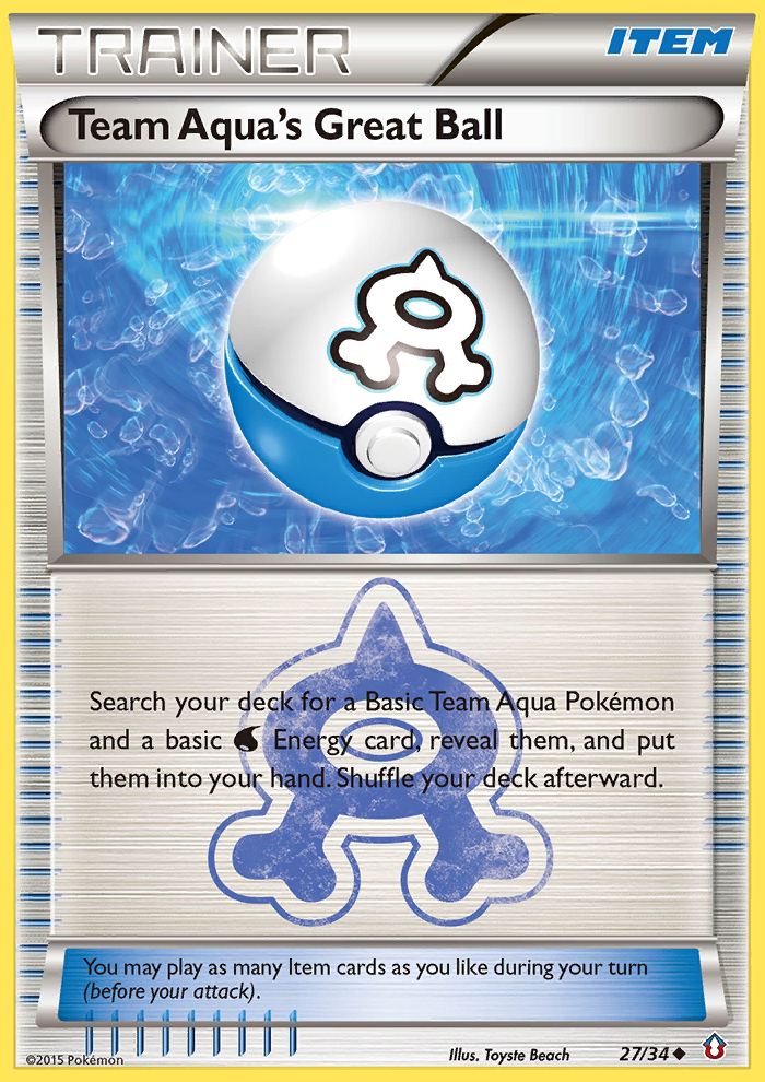 Team Aqua's Great Ball (27/34) [XY: Double Crisis] | Black Swamp Games