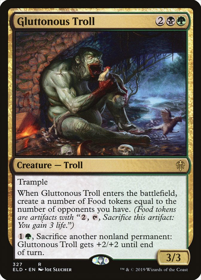 Gluttonous Troll [Throne of Eldraine] | Black Swamp Games