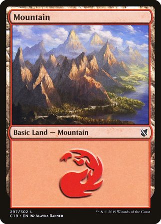 Mountain (297) [Commander 2019] | Black Swamp Games