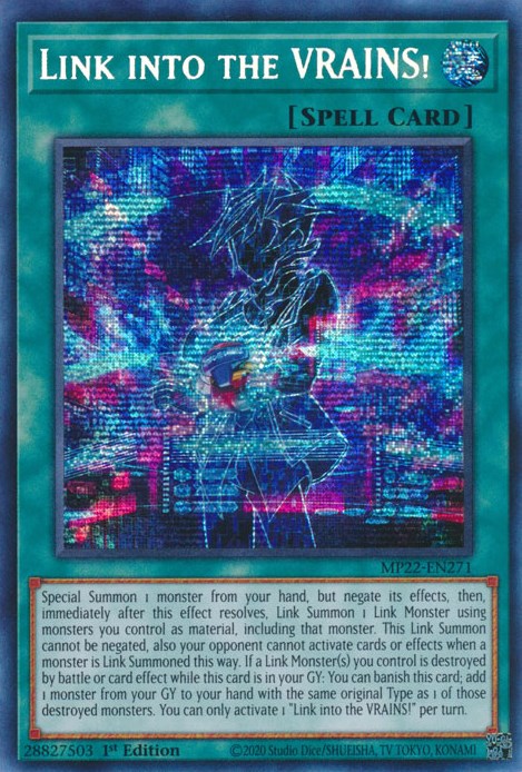 Link into the VRAINS! [MP22-EN271] Prismatic Secret Rare | Black Swamp Games