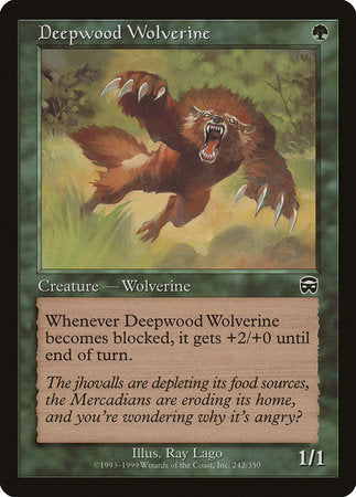 Deepwood Wolverine [Mercadian Masques] | Black Swamp Games