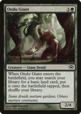 Ondu Giant [Planechase 2012] | Black Swamp Games