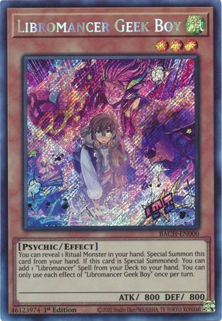 Libromancer Geek Boy [BACH-EN000] Secret Rare | Black Swamp Games