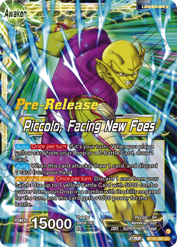 Piccolo // Piccolo, Facing New Foes (BT18-090) [Dawn of the Z-Legends Prerelease Promos] | Black Swamp Games