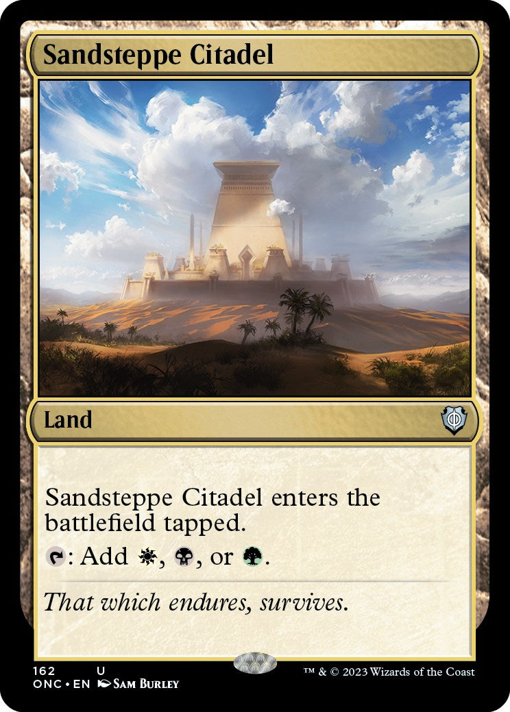 Sandsteppe Citadel [Phyrexia: All Will Be One Commander] | Black Swamp Games